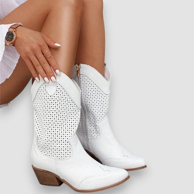 Aubrey | schicke Cowboystiefel mit Reißverschluss