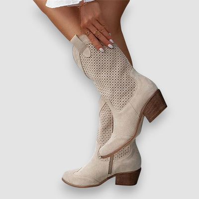 Aubrey | schicke Cowboystiefel mit Reißverschluss