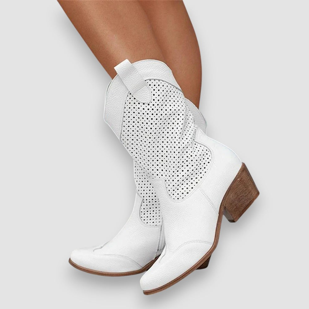 Aubrey | schicke Cowboystiefel mit Reißverschluss