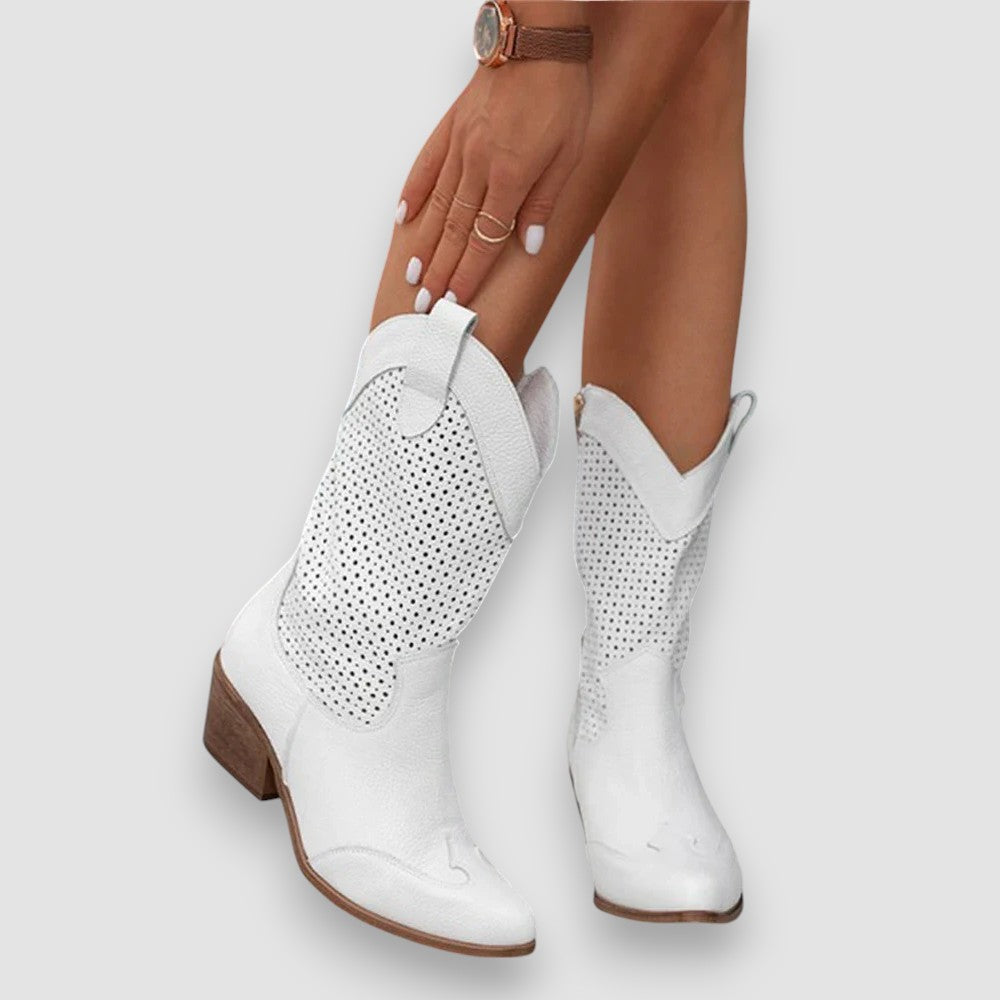 Aubrey | schicke Cowboystiefel mit Reißverschluss