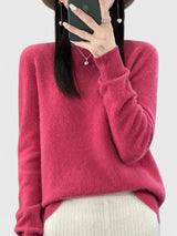 Lina | Kuscheliger Pullover Für Stilvollen Komfort – Himbeerrot