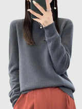 Lina | Kuscheliger Pullover Für Stilvollen Komfort – Dunkelgrau