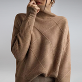 Rollkragenpullover Mit Weiter Passform - Luzie – Braun