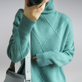 Rollkragenpullover Mit Weiter Passform - Luzie – Mintgrün
