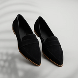 Mokassins Damen | Spitzer Zehenbereich & Eleganter Loafer-Stil – Schwarz