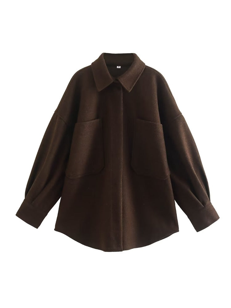 Armantine® | Lässige Langarmbluse mit Taschen