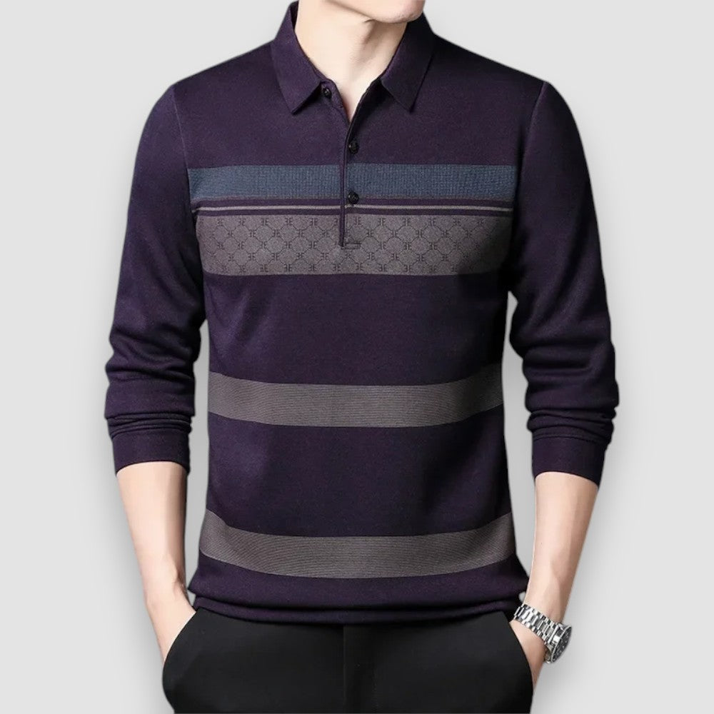 Browny | Striped Polo Shirt