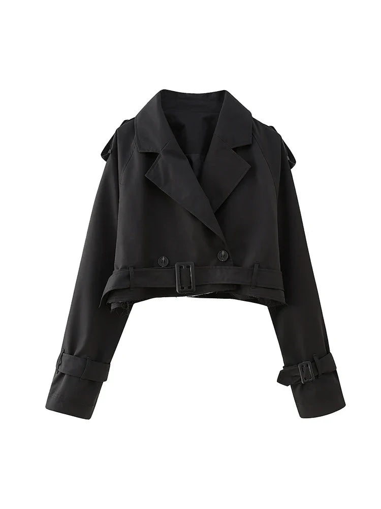 Coco | Cropped Trench Jacket