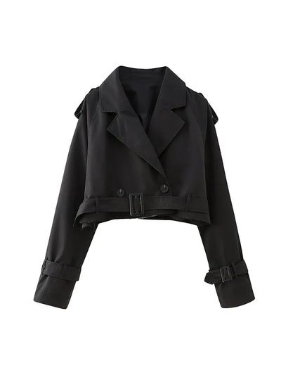 Coco | Cropped Trench Jacket