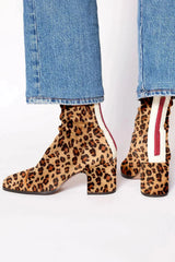 Nora | Stilvolle Damen Stiefeletten zeitlos modern – Leopardenmuster
