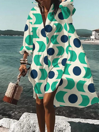 Calogera - Elegantes Locker Sitzendes Hemdkleid