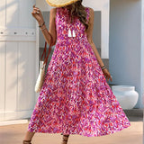 Annorae - Luftig-leichtes Sommerkleid – Rosenrot