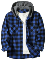 Jastor - Wattierte Karojacke – Blau