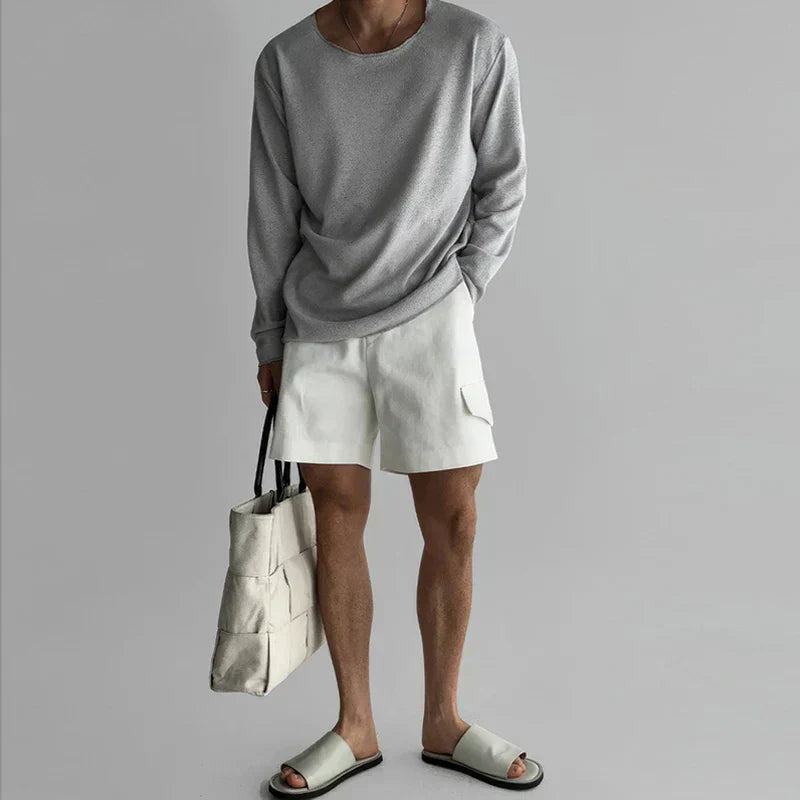 Arturo - Rundhals Hemd Mit Langem Ärmel