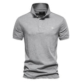 HANS™ | LUXURIÖSES HERREN-POLOHEMD – Hellgrau