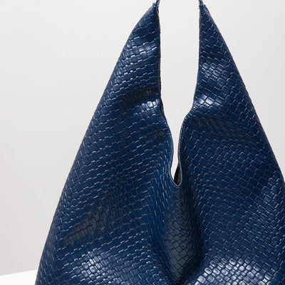 Lior | Leather Woven Shoulder Bag