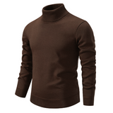 Erich | Herren Slim Fit Rollkragenpullover – Braun