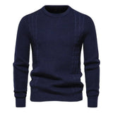 Tobias | Eleganter Strickpullover für Herren – Marineblau
