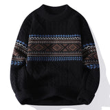 Lennart | Nordischer Strickpullover für Herren – Schwarz