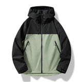 Heinrich | Herren Wasserdichte Kapuzen Winddichte Shell Jacke – Grün