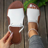 Amelie | Modische Boho Sandalen Damen Chic – Weiß