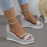 Irina | Damen Sommer Orthopädische Stil Sandalen – Silber