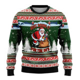 Benjamin | Herren Weihnachtspullover mit Schneemann-Print – Weihnachtsmann Mehrfarbig 3