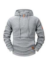 Quenford - Softtouch-Reißverschluss-Hoodie – Hellgrau