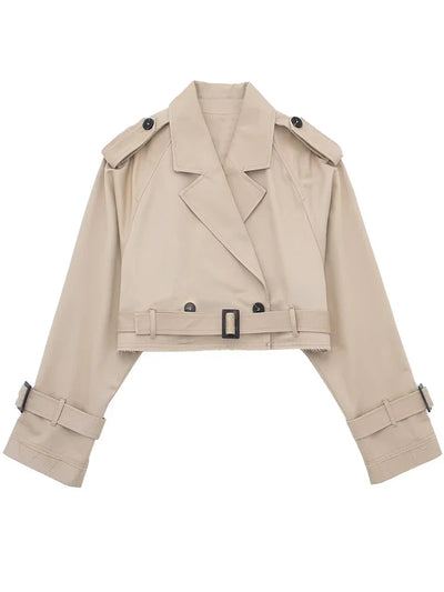 Coco | Cropped Trench Jacket