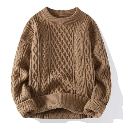 Rundhals Strickpullover Mit Langen Ärmeln Für Herren | Warm