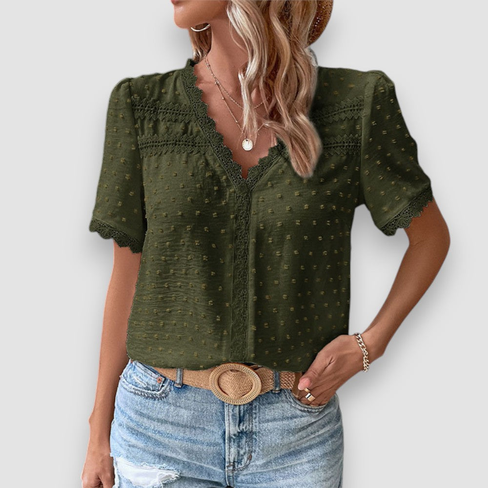 Ivy | V-Ausschnitt Bluse
