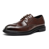 Erik | Herren Klassische Flügelspitzen-Schuhe für Arbeit und formelle Anlässe – Braun