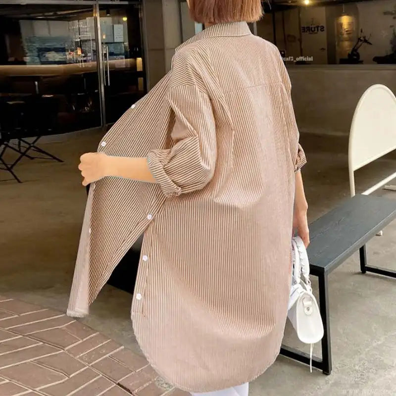 Bryarly® | Nadelstreifen-Bluse mit Knopfleiste für Damen