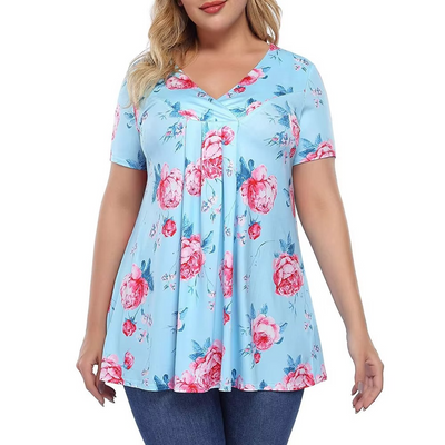 Roswitha® | Feminines Tunika-Top mit Faltenwurf