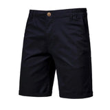 Emil | Herren Freizeit Chino-Shorts mit Knopfleiste – Schwarz