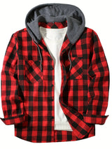 Jastor - Wattierte Karojacke – Rot