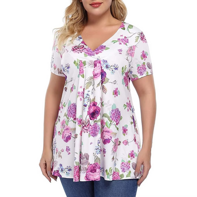 Roswitha® | Feminines Tunika-Top mit Faltenwurf