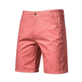 Emil | Herren Freizeit Chino-Shorts mit Knopfleiste – Rosa