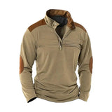 Montague - superweicher Half-Zip-Pullover – Camel