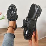 Wisterique - Hochglänzender Plateau-Slipper – Schwarz