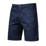 Emil | Herren Freizeit Chino-Shorts mit Knopfleiste – Marineblau