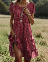 Arwenna - Luftiges Sommerkleid – Rot