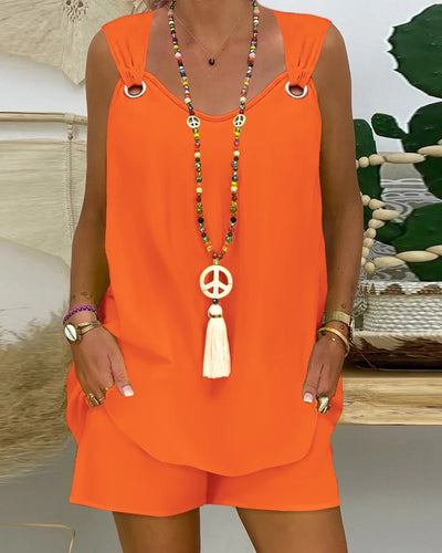 Damen Sommer Satz | Oberteil Und Kurz