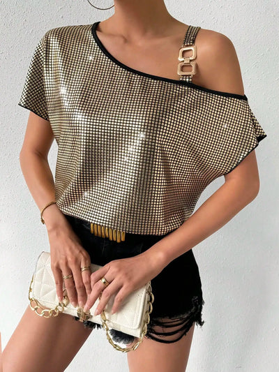 Bruna® | Asymmetrisches Damen-Top mit Kragen