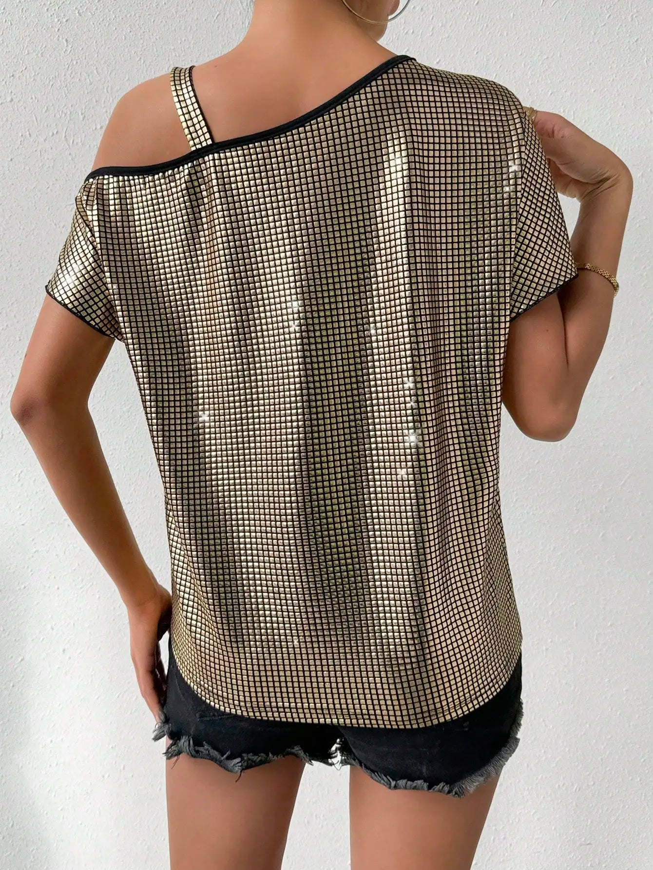 Bruna® | Asymmetrisches Damen-Top mit Kragen