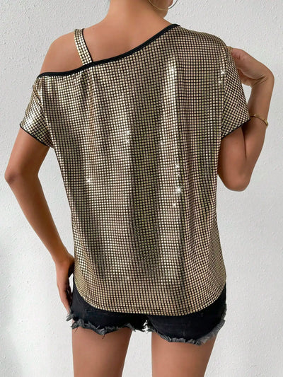 Bruna® | Asymmetrisches Damen-Top mit Kragen