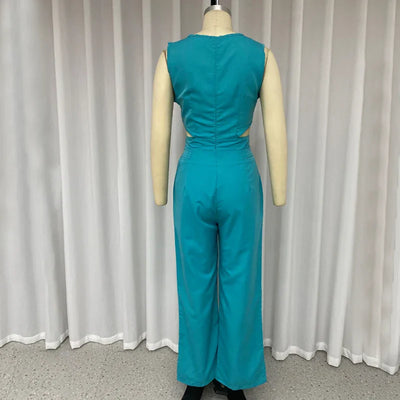 Alwine - Schickes Damen-Ensemble mit kurzem Oberteil und langer Hose