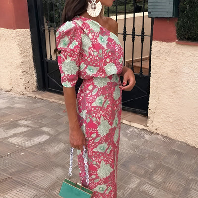 Emilie | Elegantes Ein-Schulter-Kleid