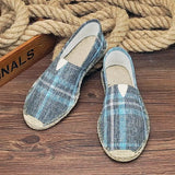 Bramley - Leichte Slip-on-Espadrilles – Grau-Blau