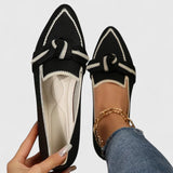 Damenschuhe Slipper Loafer – Schwarz